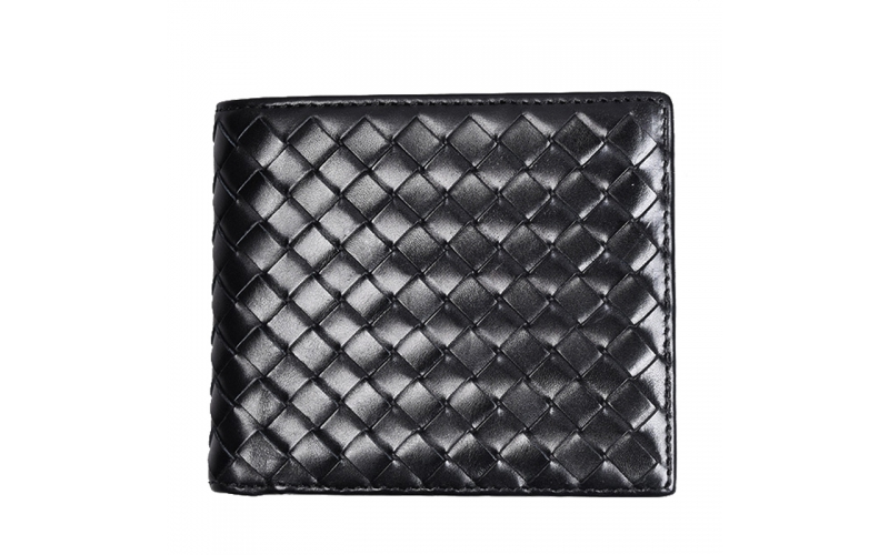 Men Wallet Male Purse Woven Baby Calf Leather Soft Coin Wallets Luxury Brand Quality 2021 Small Size My Melody OEM ODM Order