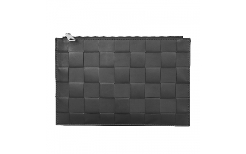 Clutch Bag Men Luxury Designer Envelope Bags Simple Fashion Woven Leather 100% Cowhide High Quality Cowskin Women