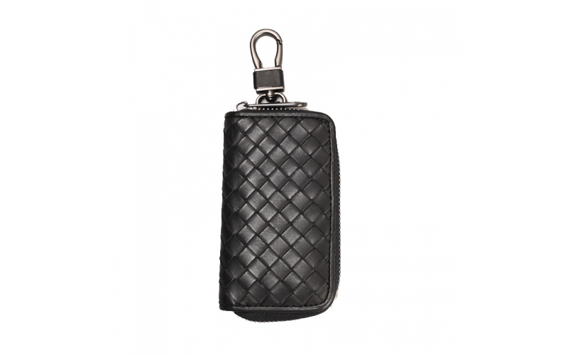 Key Case Organizer Key Holder for Keys Pocket Key Holder Luxury Wallet For Car Home Keychain Woven Genuine Leather 100% Quality
