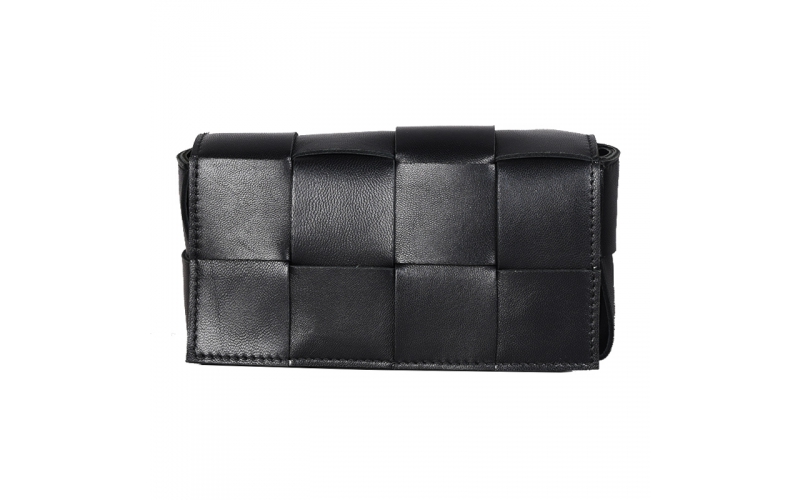 Women's Waist Bag Clutch Shoulder Belt Bags Luxury Bag Strap Women 2021 Kitting Sheep Skin Leather Fanny Pack Handbags Small