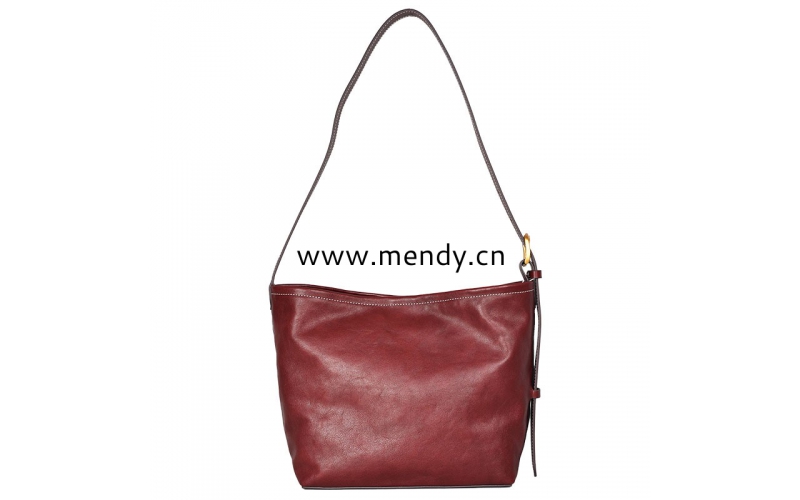 Large-Capacity Vegetable Tannin Leather Crossbody Bag for Women Fashionable Commute Tot Bag Lazy Wind Underarms Design