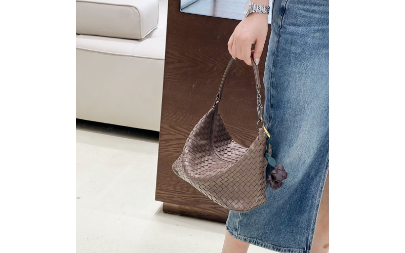 Woven under - arm and cross - body bag
